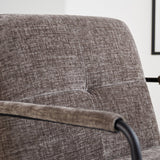 Hailey Chenille armchair Dimehouse Gray LxWxH 66x64x37 Fabric Atmospheric photo detail