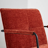Hailey Chenille armchair Dimehouse Copper LxWxH 66x64x37 Fabric Atmospheric photo detail