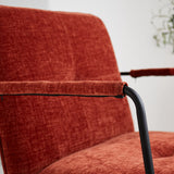 Hailey Chenille armchair Dimehouse Copper LxWxH 66x64x37 Fabric Atmospheric photo detail