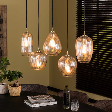 Hanging lamp Anna DH Interior Diamond LxWxH 130x47x29 Glass Atmospheric photo diagonal front view
