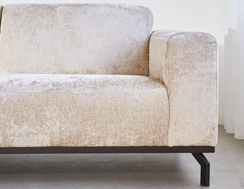 Sofa Chloe DeGeBe Beige Fabric Atmospheric photo detail