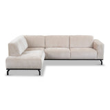 Sofa Chloe DeGeBe Beige Fabric White photo front view