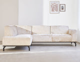 Sofa Chloe DeGeBe Beige Fabric Atmospheric photo side view