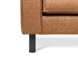 Sofa Tulin DeGeBe Cognac Fabric White photo detail