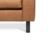 Sofa Tulin DeGeBe Cognac Fabric White photo detail