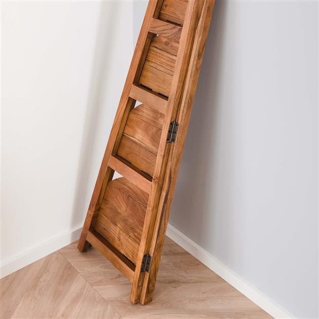 Corner rack Jess DH Interior Acacia LxWxH 135x50x12 Acacia wood Atmospheric photo in situation