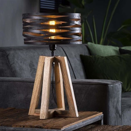 Table lamp Twist DH Interior Gray LxWxH 48x38x38 Slate gray Ambient photo diagonal front view
