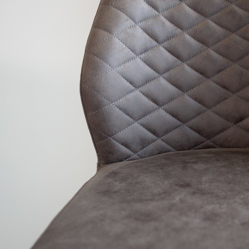 Barstool Grizzly Dimehouse Anthracite LxWxH 65x56x52 Microfiber Atmospheric photo detail