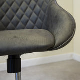 Office chair Emily Microfibre Dimehouse Anthracite LxWxH 75x61x52 Microfiber Atmospheric photo detail
