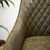 Office chair Emily Microfibre Dimehouse Green LxWxH 75x61x52 Microfiber Atmospheric photo detail