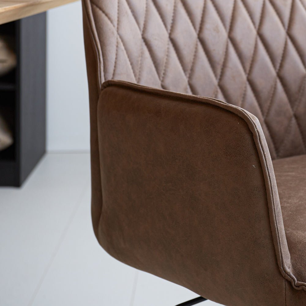 Office chair Novan Dimehouse Taupe LxWxH 72x63x58 Fabric Atmospheric photo detail