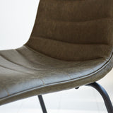 Dining room chair Mark Dimehouse Green LxWxH 74x56x54 Faux leather Atmospheric photo detail