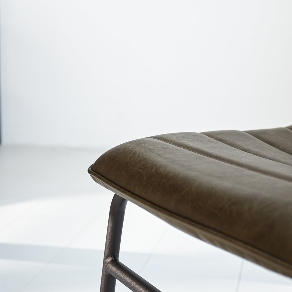 Dining room chair Mark Dimehouse Green LxWxH 74x56x54 Faux leather Atmospheric photo detail