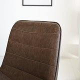 Dining room chair Mark Dimehouse Taupe LxWxH 74x56x54 Faux leather Atmospheric photo detail