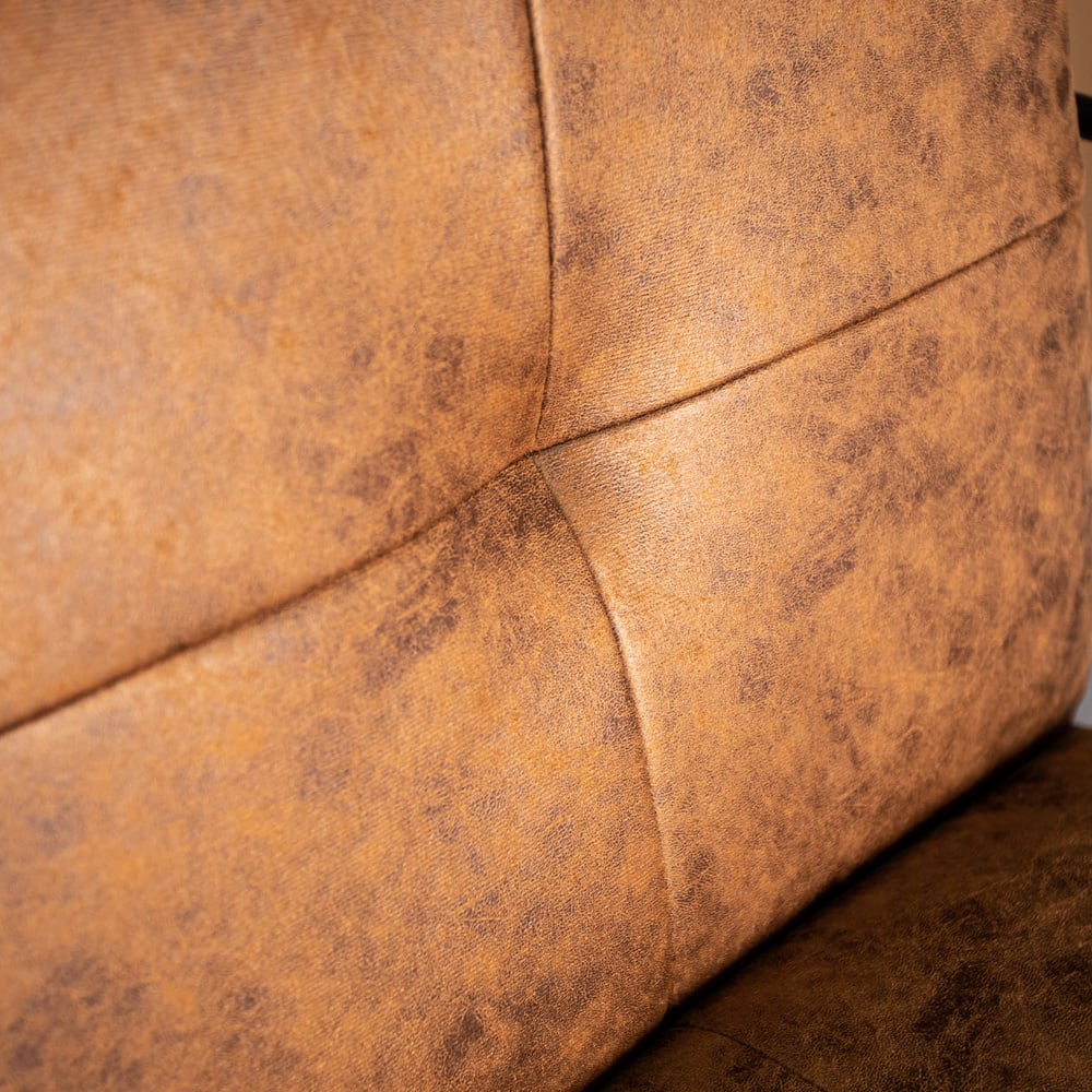 Hailey Ecoleather armchair Dimehouse Cognac LxWxH 66x64x37 Eco-leather Atmosphere photo different