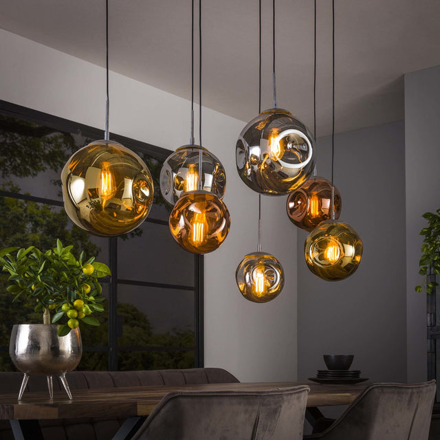 Hanging lamp Ada DH Interior Silver LxWxH 135x73x37 Silver Ambient photo diagonal front view