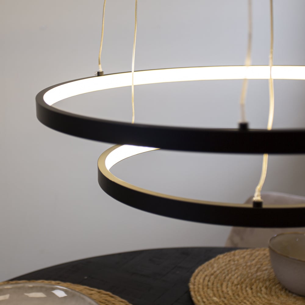 Hanging lamp Elaine Black Dimehouse Black LxWxH 56x56x12 Metal Atmospheric photo detail