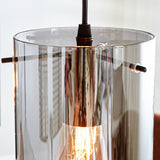 Hanging lamp Hugo Dimehouse Anthracite LxWxH 102x26x19 Glass Atmospheric photo detail