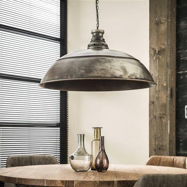 Hanging lamp Leonard DH Interior Silver LxWxH 84x84x30 Silver Atmospheric photo diagonal front view