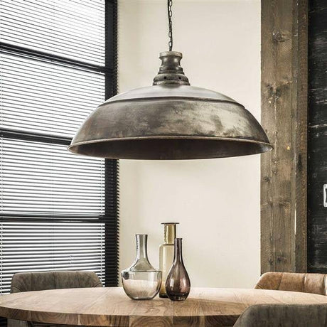 Hanging lamp Leonard DH Interior Silver LxWxH 84x84x30 Silver Atmospheric photo diagonal front view