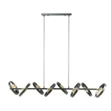 Hanging lamp Otan DH Interior Charcoal LxWxH 168x44x19 Metal White photo front view
