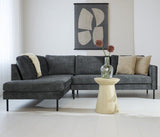 Sofa Gaya DeGeBe Anthracite Fabric Atmospheric photo front view