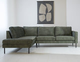 Sofa Gaya DeGeBe Green Fabric Atmospheric photo front view