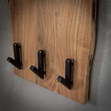 Coat rack Levi DH Interior Acacia LxWxH 110x36x27 Acacia wood Atmospheric photo detail