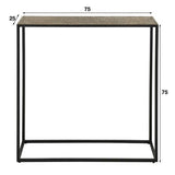 Dressing table Lizzy DH Interior Bronze LxWxH 82x80x30 Bronze White photo size indication