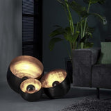 Table lamp Basel DH Interior Black LxWxH 31x29x29 Nickel Atmospheric photo front view