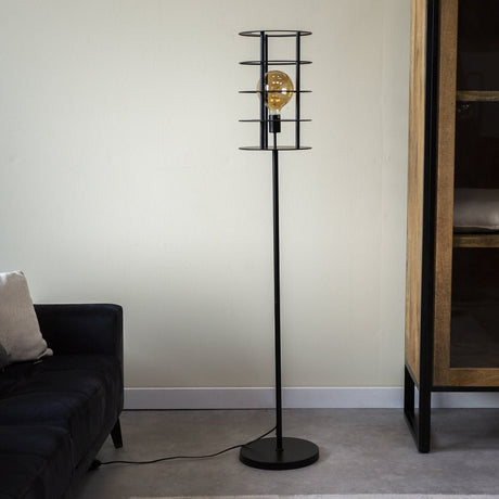 Floor lamp Maya Dimehouse Black LxWxH 51x36x33 Metal Atmospheric photo front view