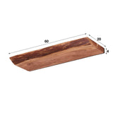 Wall shelf Durris DH Interior Acacia LxWxH 63x22x7 Acacia wood White photo size indication
