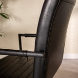 Dining room chair Bras Dimehouse Black LxWxH 73x59x58 Faux leather Atmospheric photo detail