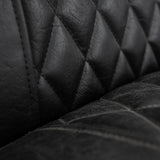 Armchair Peter Dimehouse Black LxWxH 68x63x45 Faux leather Atmospheric photo detail