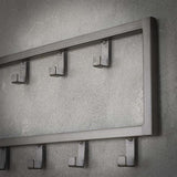 Coat rack Milano DH Interior Silver LxWxH 81x23x4 Silver Atmospheric photo detail