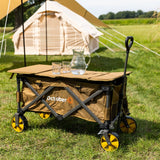 Trolley Collapsible handcart brown 90x50x55 cm Dimehouse Brown LxWxH 75x28x28 Aluminum Atmospheric photo in situation
