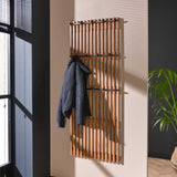 Coat rack Vera DH Interior Mango LxWxH 165x67x12 Mango wood Atmospheric photo diagonal front view
