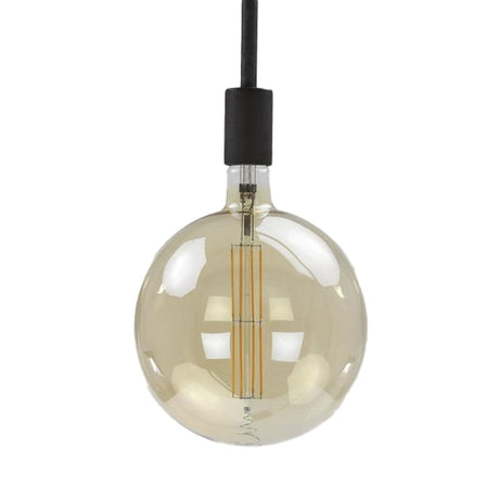 Light source LED filament sphere Ø20 DH Interior Amber color glass LxWxH 32x23x23 Amber color glass White photo front view