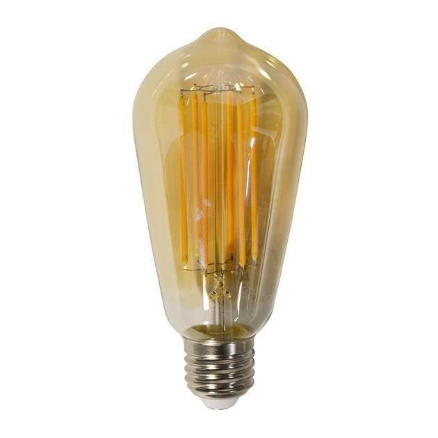 Light source LED DH Interior Amber color glass LxWxH 15x7x7 Amber color glass White photo front view