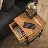 Bedside table Lou DH Interior Acacia LxWxH 62x32x32 Acacia wood Ambient photo detail