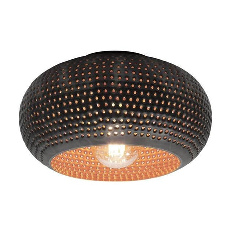Ceiling lamp Linda DH Interior Brown LxWxH 37x37x22 Black brown White photo front view