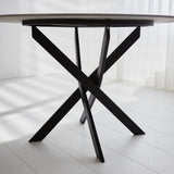 Vivian Gray dining table Dimehouse Gray LxWxH 111x111x11 Sintered stone Atmospheric photo detail