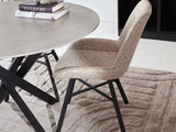 Vivian Gray dining table Dimehouse Gray LxWxH 111x111x11 Sintered stone Atmospheric photo in situation