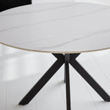 Dining table Yuna White Dimehouse White LxWxH 111x111x11 Sintered stone Atmospheric photo detail