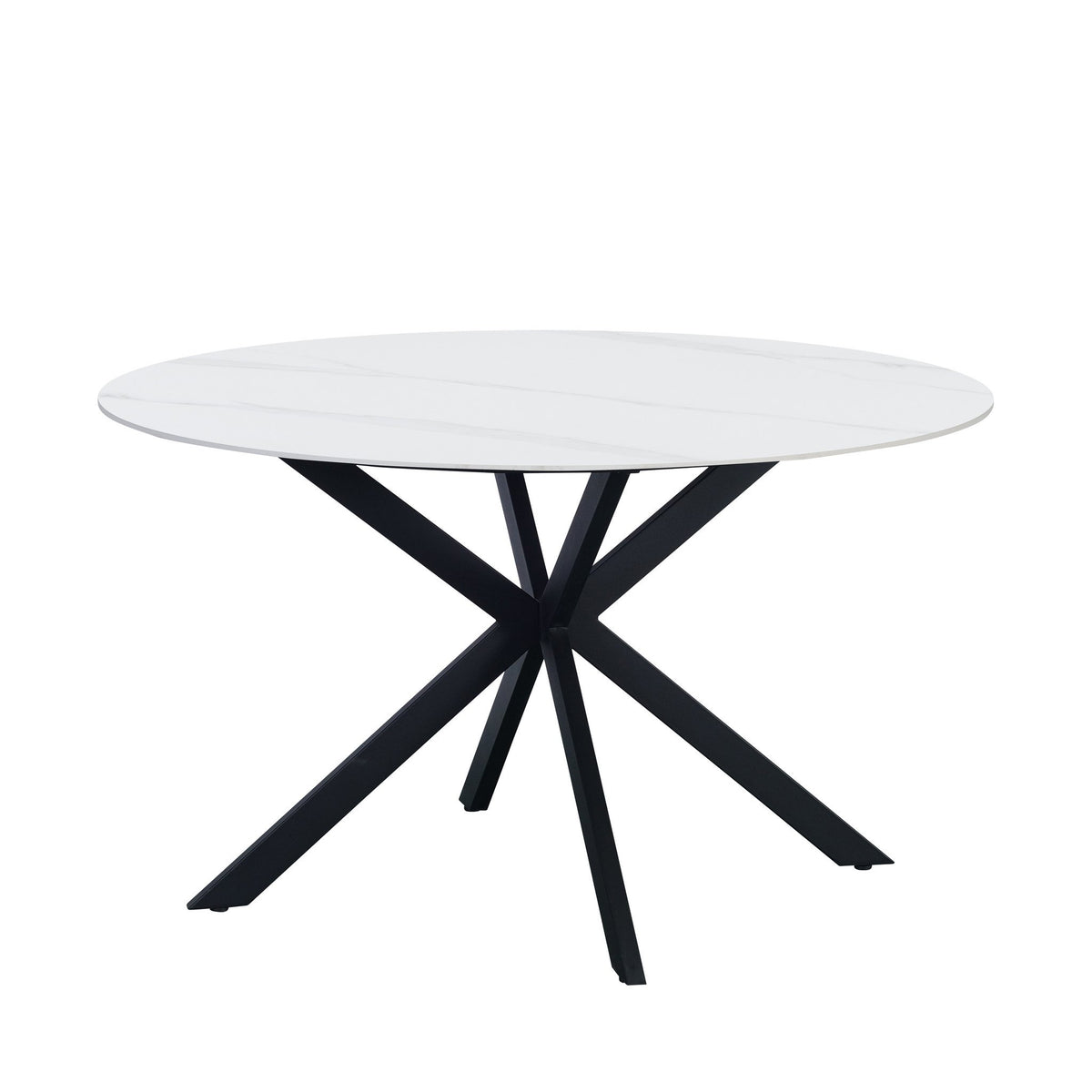 Dining table Yuna White Dimehouse White LxWxH 141x141x11 Sintered stone White photo front view