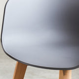 Herning dining room chair Dimehouse Gray LxWxH 68x60x51 Plastic Atmospheric photo detail