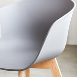 Herning dining room chair Dimehouse Gray LxWxH 68x60x51 Plastic Atmospheric photo detail