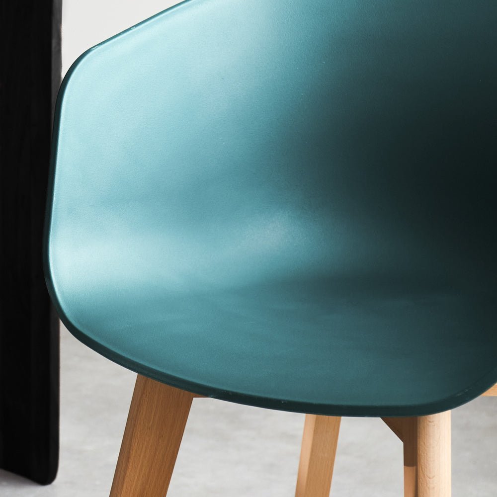 Herning dining room chair Dimehouse Green LxWxH 68x60x51 Plastic Atmospheric photo detail