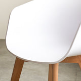 Herning dining room chair Dimehouse White LxWxH 68x60x51 Plastic Atmospheric photo detail