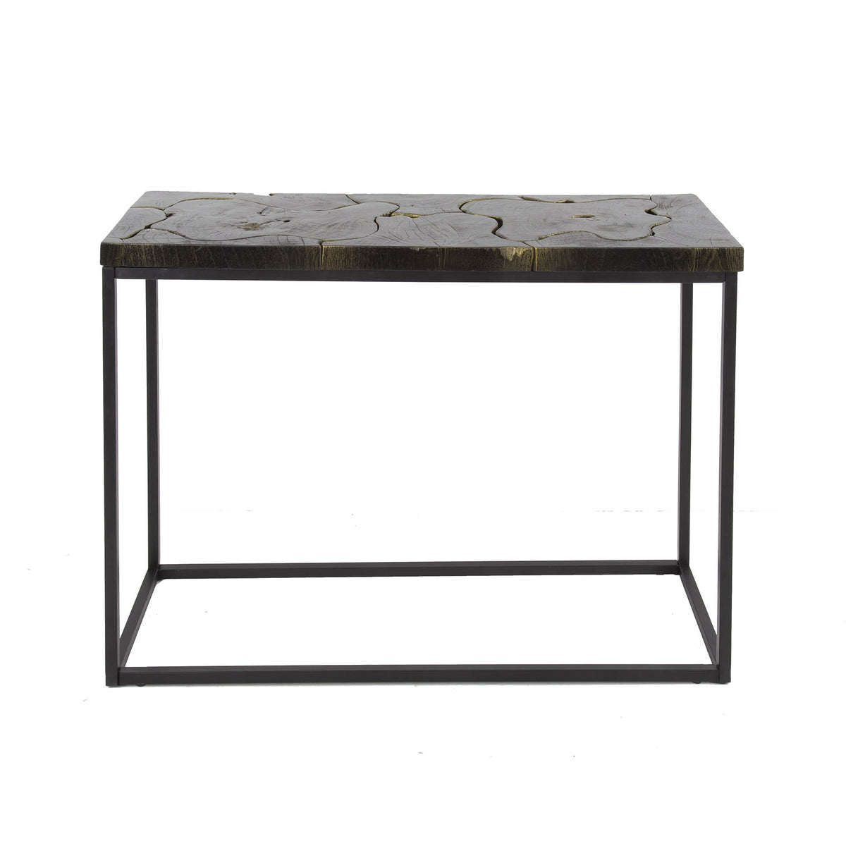 Dressing table Minette DH Interior Black & gold LxWxH 104x40x13 Teak White photo front view